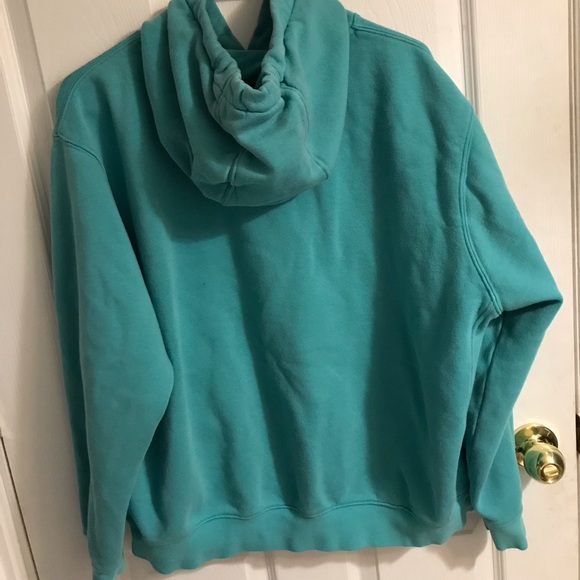 Teal Nike pull over hoodie - Picture 2 of 3